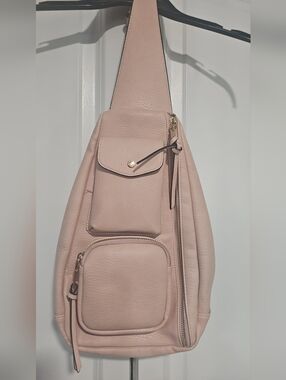 Poppy And Peonies En Route Sling Bag In BLUSH